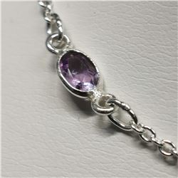 SILVER CITRINE, AMETHYST, BLUE TOPAZ ETC  NECKLACE