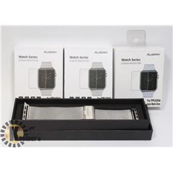 LOT OF APPLE WATCH REPLACEMENT ACCESSORIES &