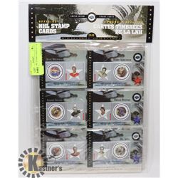 OFFICIAL NHL STAMP CARDS SET OF 6 SERIES #2
