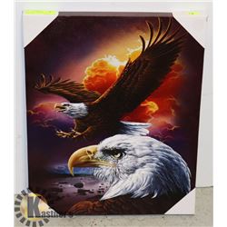 NEW EAGLE  STRETCH CANVAS WALL ART