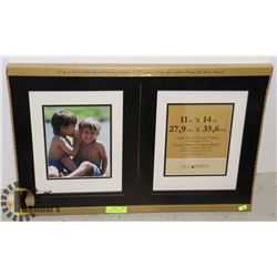 NEW 2PACK  OLD TOWN SOLID WOOD FRAME 11 IN X 14 IN