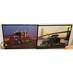 LOT OF 2 SEMI PICTURES