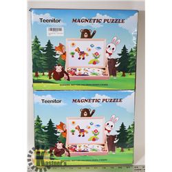 TWO TEENITOR MAGNETIC PUZZLES