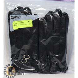 2PK LADIES LEATHER GLOVES XTRA LARGE