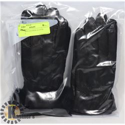2PK LADIES LEATHER GLOVES MEDIUM