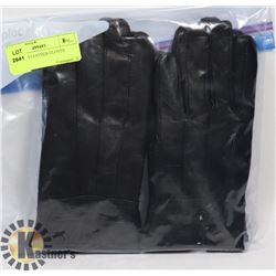 2PK LADIES LEATHER GLOVES SMALL