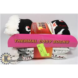 2PK OF COZY SLIPPER SOCK INFRARED