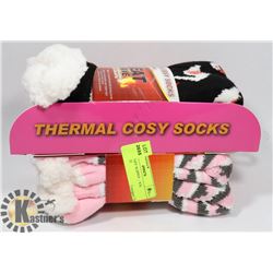 2PK OF COZY SLIPPER SOCK INFRARED