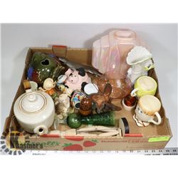 LARGE FLAT OF MISC ESTATE ITEMS