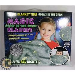 NEW MAGIC GLOW IN THE DARK STARRY SKY BLANKET