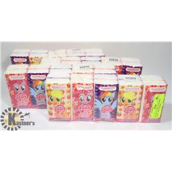 4 PACKS OF 5 MY LITTLE PONY FACIAL TISSUE PACKS