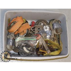 TOTE OF RATCHET STRAPS