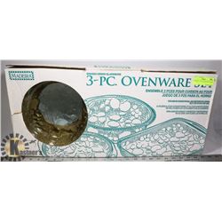 MADEIRA 3 PIECE OVEN SET (GLASS)