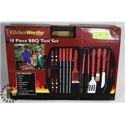 KITCHEN WORTHY 18 PIECE BBQ TOOL SET