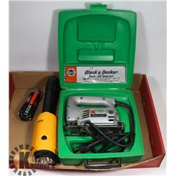 BLACK AND DECKER JIGSAW IN CASE-COLEMAN LIGHT,8IN1