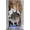 Image 1 : PORCELAIN DOLL AND BOX SET OF ALL OCCASION CARDS