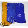 Image 1 : LOT WITH 3 NEW PAIRS OF WELDING GLOVES