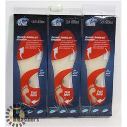 BUNDLE OF 3 GEL GENIE INSOLES