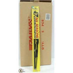 PACK OF 5 NEW 17" WIPER BLADES