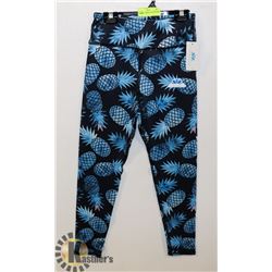 LOTUS LEGGINGS NAVY BLUE WITH PINEAPPLE MOTIFF
