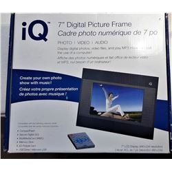 14)  7" DIGITAL PICTURE FRAME WITH BUILT IN