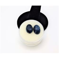 11)  LOT OF 2 MATCHED OVAL SODALITE