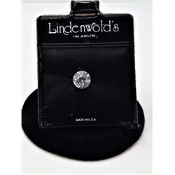 10)  CLEAR CZ ROUND GEMSTONE, APPROX 1 CT