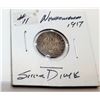 Image 1 : 20)  SILVER 1917 NEWFOUNDLAND DIME