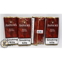 4 SEALED POUCHES OF PIPE TOBACCO 200G