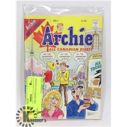 RARE #1 ARCHIE DIGEST IN CANADA TRAVEL