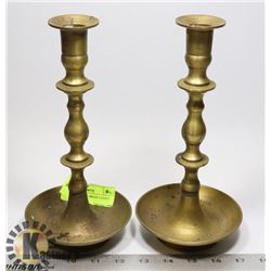 PAIR OF VINTAGE BRASS CANDLE HOLDER