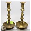 Image 1 : PAIR OF VINTAGE BRASS CANDLE HOLDER