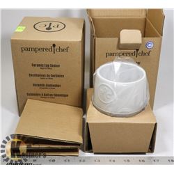 LOT OF 2 BRAND NEW IN BOX PAMPERED CHEF CERAMIC