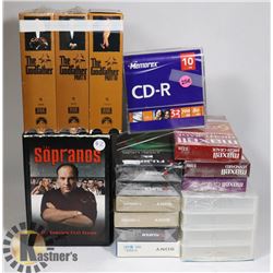 BLANK VHS TAPES, CASES , CLASSICS