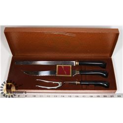 VINTAGE PIERRE ALAIN THREE PIECE CARVING SET