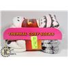 Image 1 : 2PK OF COZY SLIPPER SOCK INFRARED