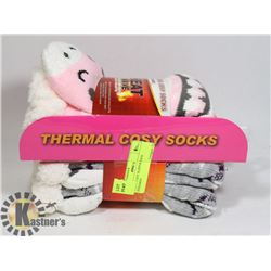 2PK OF COZY SLIPPER SOCK INFRARED