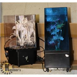 LOT OF TWO FIBEROPTIC LIGHT TABLE DISPLAY