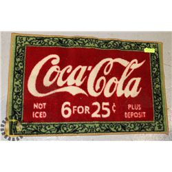 VINTAGE COCA-COLA WOVEN COTTON FLOOR MAT