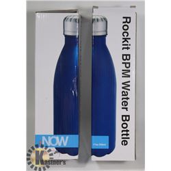 NEW 2 ROCKIT STEEL & COPPER INSULATED BOTTLES