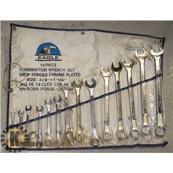 TOOLS 14 PIECE 3/8-1 1/4 WRENCH SET