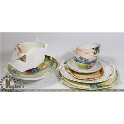 VINTAGE HAND PAINTED BONE CHINA. STAFFORDSHIRE