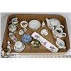 Image 1 : FLAT OF MINIATURE BONE CHINA COLLECTABLES