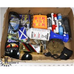 FLAT OF JUNK DRAWER FINDS/OVER 20 ITEMS