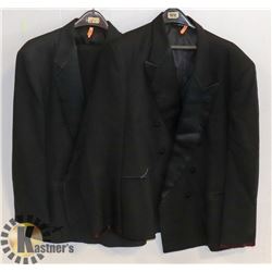 LOT OF 2 MEN'S PLAID SUIT JACKET THE ROBER WAGNER