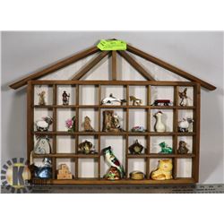 COLLECTABLE MINIATURES AND DISPLAY STAND