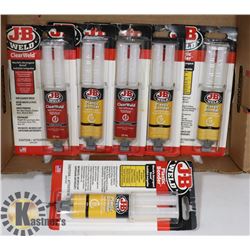 6 NEW PACKS OF JB WELD EPOXY