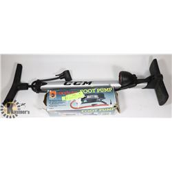 CCM DUAL SIZE FLOOR STANDING BIKE PUMP W/ GAUGE