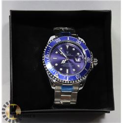 ROLEX REPLICA BLUE TRIM MEN'S WATCH