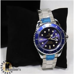 ROLEX REPLICA BLUE TRIM MEN'S WATCH